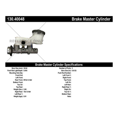 Centric Parts Brake Master Cylinder 130.40048
