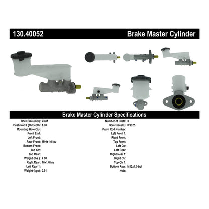 Centric Parts Premium Brake Master Cylinder 130.40052