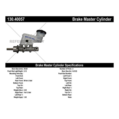 Centric Parts Brake Master Cylinder 130.40057