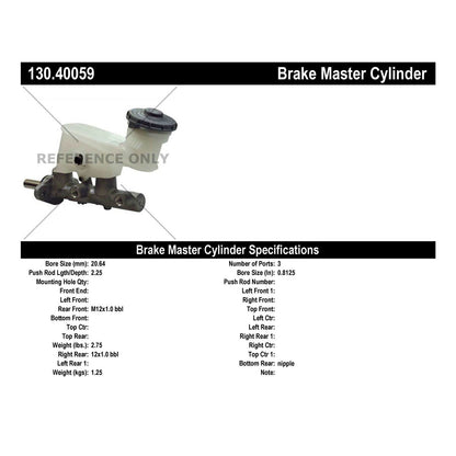 Centric Parts Premium Brake Master Cylinder 130.40059