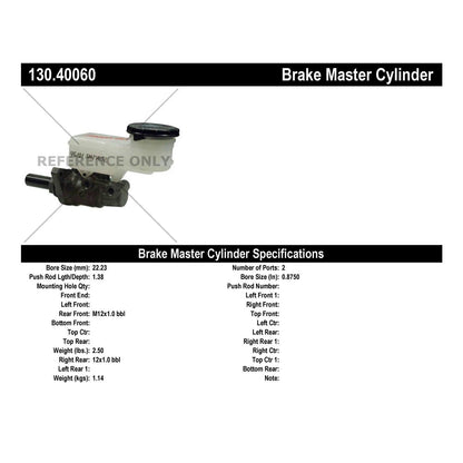 Centric Parts Brake Master Cylinder 130.40060