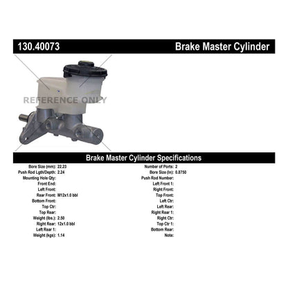 Centric Parts Brake Master Cylinder 130.40073