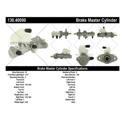 Centric Parts Brake Master Cylinder 130.40090