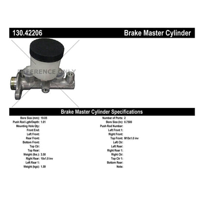 Centric Parts Premium Brake Master Cylinder 130.42206