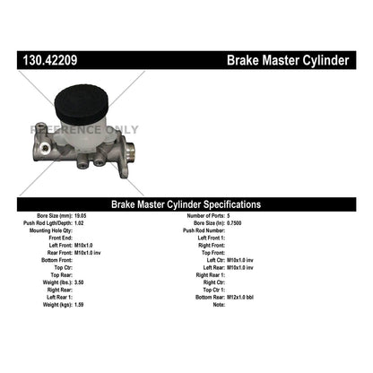 Centric Parts Brake Master Cylinder 130.42209