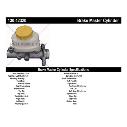 Centric Parts Premium Brake Master Cylinder 130.42320