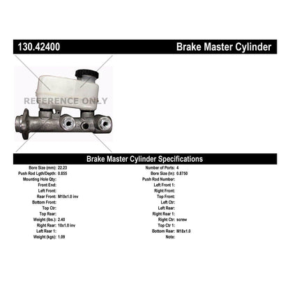 Centric Parts Premium Brake Master Cylinder for Nissan 810 1981 Maxima 1984-1981 130.42400
