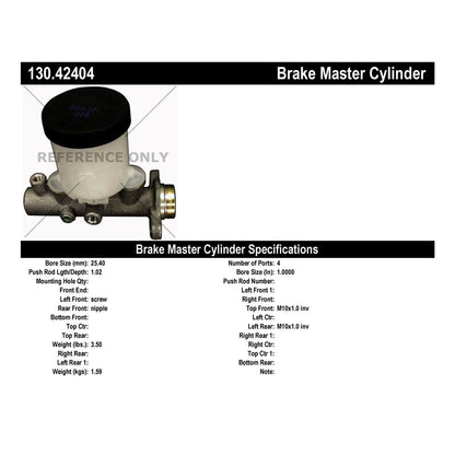 Centric Parts Premium Brake Master Cylinder 130.42404
