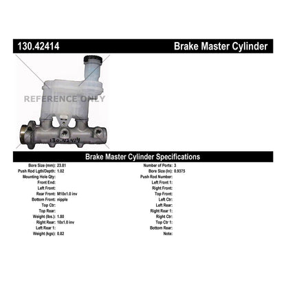 Centric Parts Premium Brake Master Cylinder 130.42414
