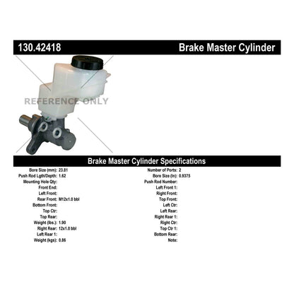 Centric Parts Premium Brake Master Cylinder 130.42418