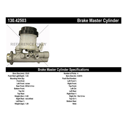 Centric Parts Premium Brake Master Cylinder 130.42503