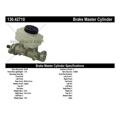 Centric Parts Brake Master Cylinder Premium 130.42710