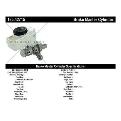 Stoptech Centric Premium Brake Master Cylinder 130.42715