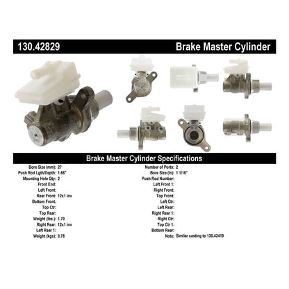 Centric Parts Brake Master Cylinder 130.42829