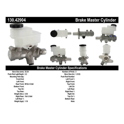Centric Parts Premium Brake Master Cylinder 130.42904