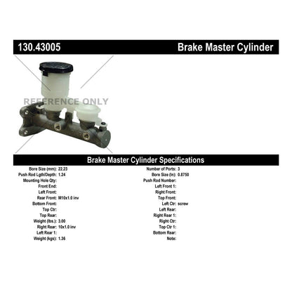 Centric Parts Premium Brake Master Cylinder 130.43005