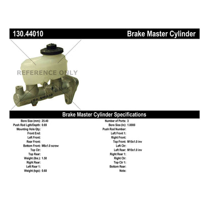 Centric Parts Premium Brake Master Cylinder 130.44010