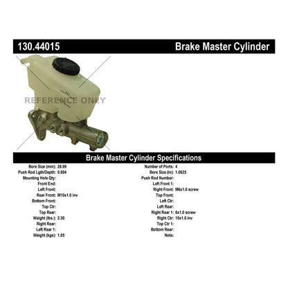 StopTech Premium Brake Master Cylinder 130.44015