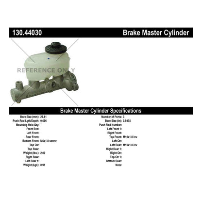 Centric Parts Premium Brake Master Cylinder 130.44030