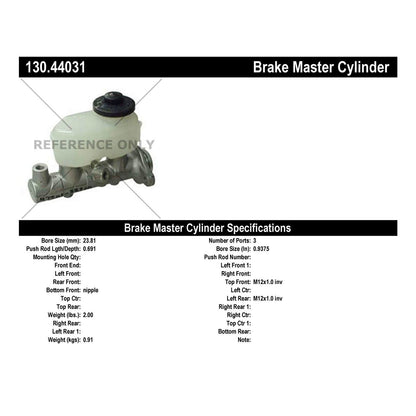 Centric Parts Premium Brake Master Cylinder 130.44031