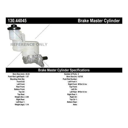 Centric Parts Brake Master Cylinder 130.44045