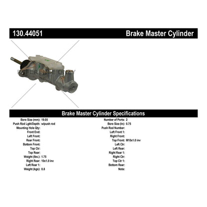 StopTech Premium Brake Master Cylinder 130.44051