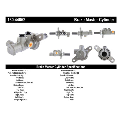 Centric Parts Premium Brake Master Cylinder 130.44052