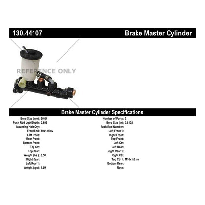 Centric Parts Premium Brake Master Cylinder 130.44107