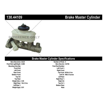 Centric Parts Premium Brake Master Cylinder 130.44109