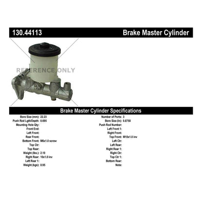 Centric Parts Brake Master Cylinder 130.44113