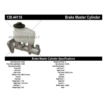 Centric Parts Premium Brake Master Cylinder 130.44116