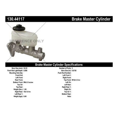 Centric Parts Brake Master Cylinder 130.44117