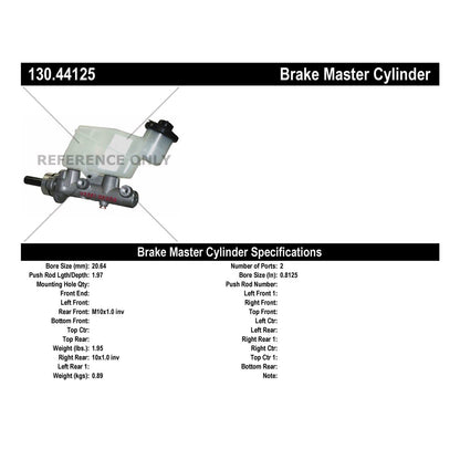 Centric Parts Brake Master Cylinder 130.44125