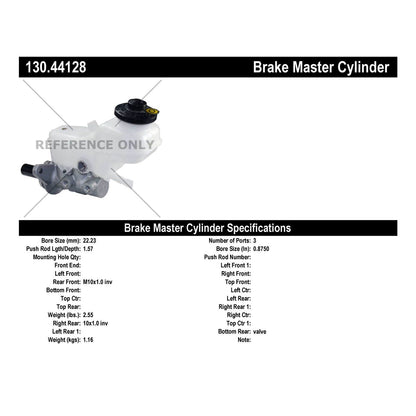 Centric Parts Premium Brake Master Cylinder 130.44128