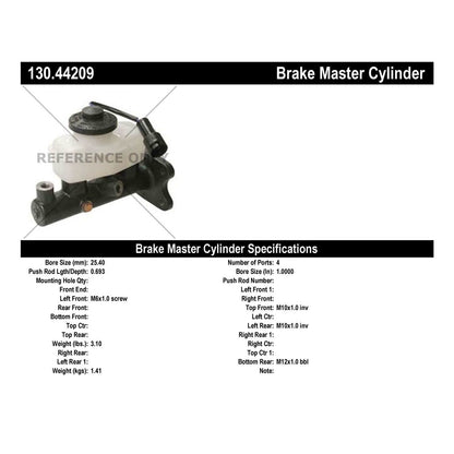 Centric Parts Premium Brake Master Cylinder 130.44209