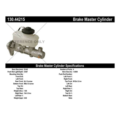 Centric Parts Premium Brake Master Cylinder 130.44215