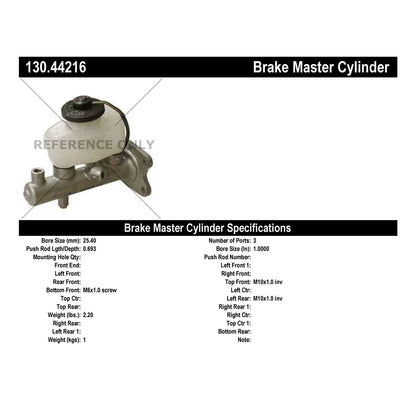Centric Parts Brake Master Cylinder 130.44216