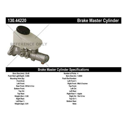 Centric Parts Brake Master Cylinder 130.44220