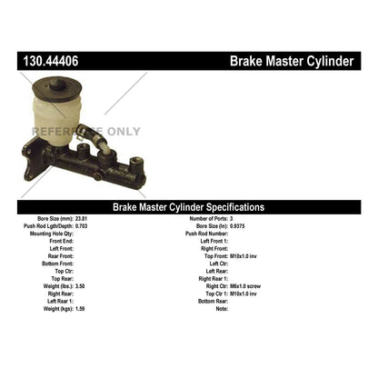 Centric Parts Brake Master Cylinder with Reservoir 130.44406
