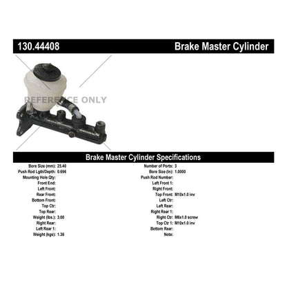Stoptech Centric 89-92 Toyota Cressida Premium Brake Master Cylinder 130.44408