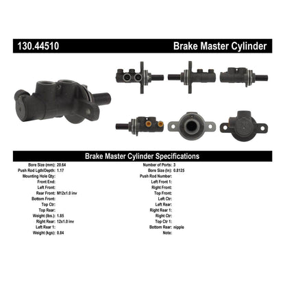 Centric Parts Brake Master Cylinder 130.44510