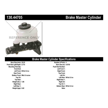 Centric Parts Brake Master Cylinder 130.44705