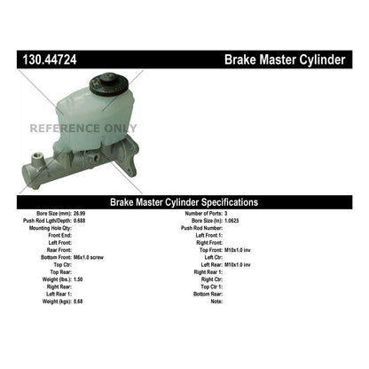 Centric Parts Premium Brake Master Cylinder 130.44724