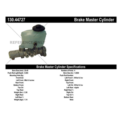 Centric Parts Premium Brake Master Cylinder 130.44727