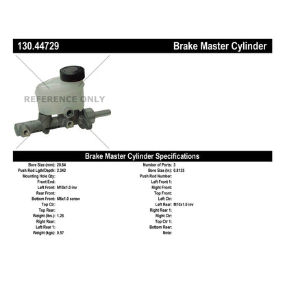 Centric Parts Brake Master Cylinder 130.44729