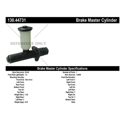 Centric Parts Premium Brake Master Cylinder 130.44731