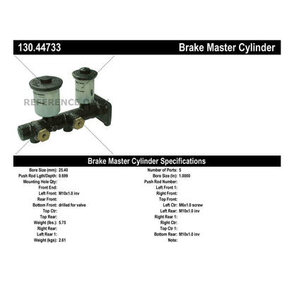 Centric Parts Brake Master Cylinder 130.44733