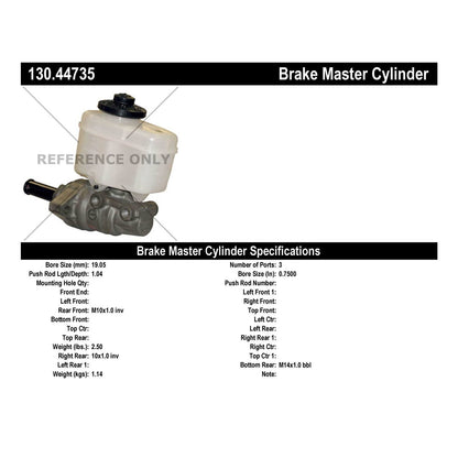 Centric Parts Brake Master Cylinder 130.44735