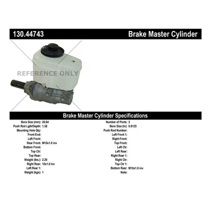 Centric Parts Brake Master Cylinder 130.44743