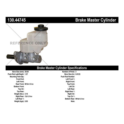 Centric Parts Brake Master Cylinder 130.44745